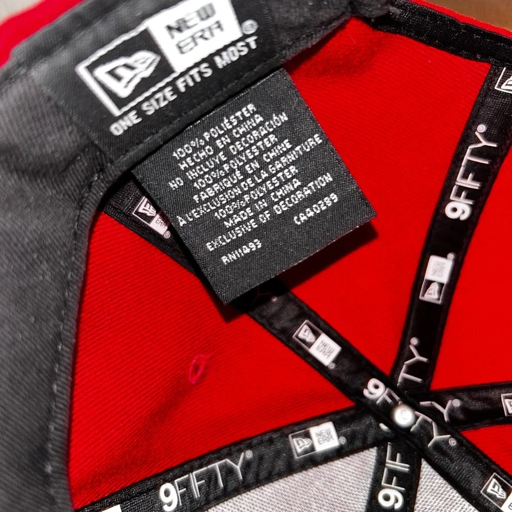 Red MLB New York Yankees Snapback Hat - 9FIFTY Baseball Cap - Picture 7 of 8